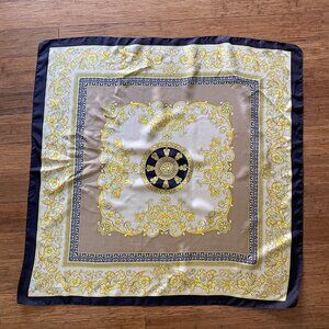 ECHO Baroque Scarf or Wrap Black Gold